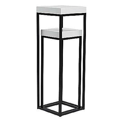 Large acrylic flower column rental Berlin 90 cm tall lightweight stand