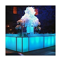 LED bar hire Berlin – multicolor LED bar lit up at party