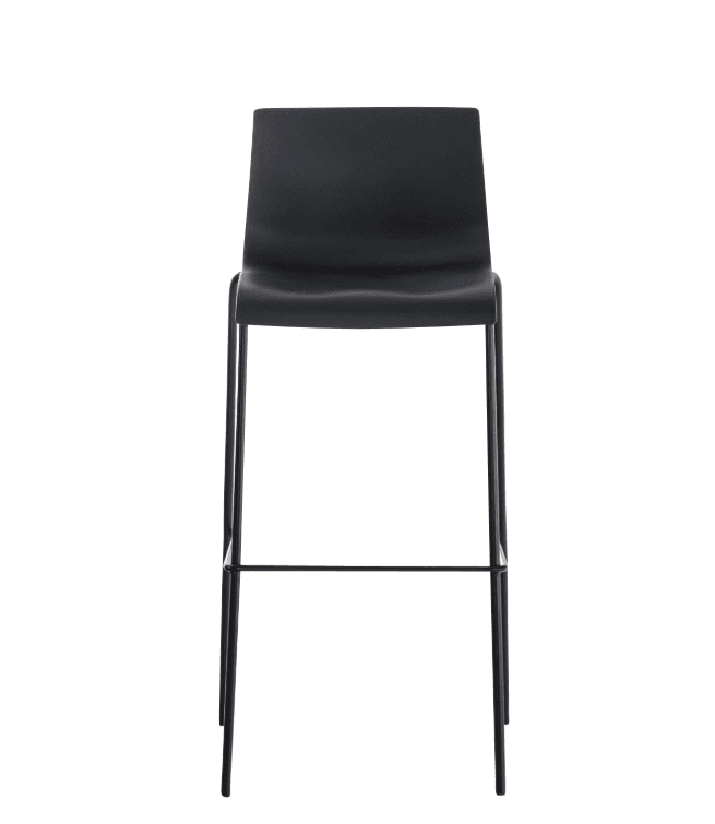 black bar stool hire Berlin – lineup of stools in trade fair refreshment area black bar stool hire Berlin – lineup of stools in trade fair refreshment area