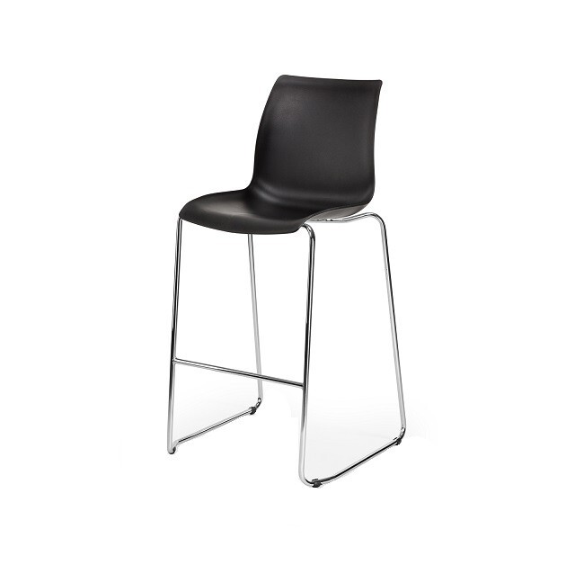 black bar stool hire Berlin – full backrest black bar stool at Berlin trade fair booth black bar stool hire Berlin – full backrest black bar stool at Berlin trade fair booth