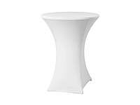 White Stretch Cocktail Table Cover Rental in Berlin – Fitted Tablecloths
