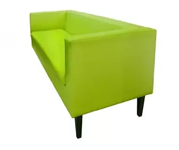 green sofa hire Berlin – sleek 200 cm sofa in modern reception setup green sofa hire Berlin – sleek 200 cm sofa in modern reception setup