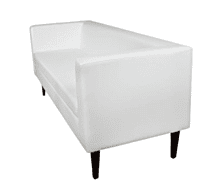 white sofa hire Berlin – stylish lounge furniture for Berlin brand event