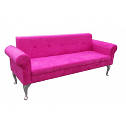 pink velvet sofa hire Berlin – side view of soft pink velvet seating pink velvet sofa hire Berlin – side view of soft pink velvet seating