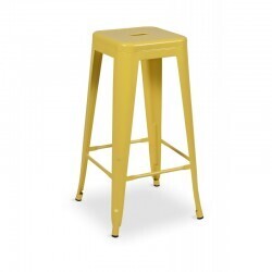 Yellow Tolix Stool Hire in Berlin – Vibrant Industrial Seating