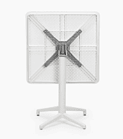 Square Folding Table Hire in Berlin – 70 × 70 × 80 cm White