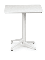 Square Folding Table Hire in Berlin – 70 × 70 × 80 cm White