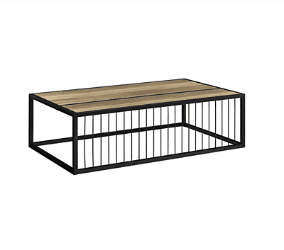 Wood Coffee Table Hire in Berlin – 1 × 0.6 × 0.3 m Natural Lounge Table