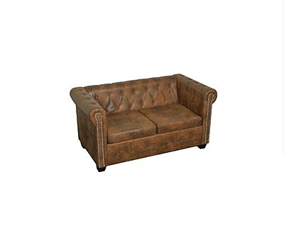 Brown Chesterfield Sofa Hire in Berlin – Elegant 2‑Seater Lounge Seating Brown Chesterfield Sofa Hire in Berlin – Elegant 2‑Seater Lounge Seating
