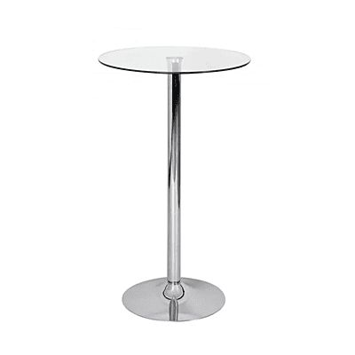 Glass Bar Table Hire in Berlin – Elegant 105 cm Standing Table
