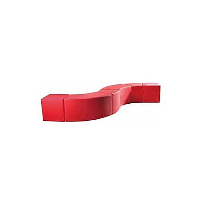 Red Modular Sofa Hire in Berlin – Kubrix Seating for Creative Setups