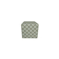 Berlin Patterned Leather Cube Seat Hire – 42 cm High Designer Seat