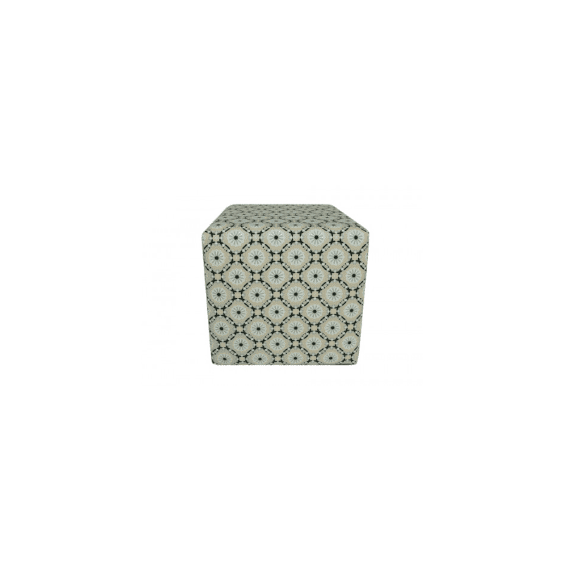 Berlin Patterned Leather Cube Seat Hire – 42 cm High Designer Seat