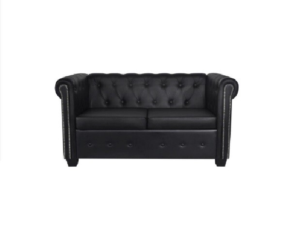 Black Chesterfield Sofa Hire in Berlin – Elegant 2‑Seater Lounge Seating Black Chesterfield Sofa Hire in Berlin – Elegant 2‑Seater Lounge Seating