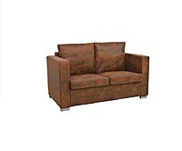 Brown Suede 2‑Seater Sofa Hire in Berlin – Stylish & Comfortable Lounge Seating