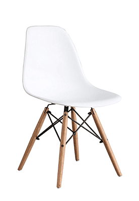 Berlin Industrial Chair Hire – White Plastic Seat with Wooden Legs, 82 cm Berlin Industrial Chair Hire – White Plastic Seat with Wooden Legs, 82 cm