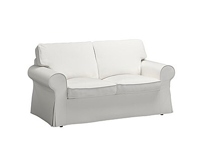 White Fabric Sofa Hire in Berlin – Elegant 2‑Seater for Modern Events