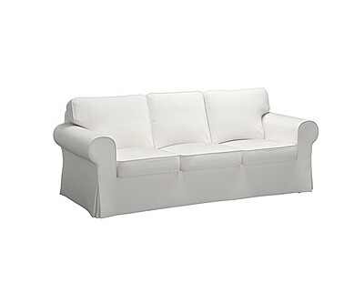 White 3‑Seater Fabric Sofa Hire in Berlin – Elegant Lounge Comfort