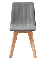 Berlin Grey Upholstered Chair Hire – Padded Wooden Seat 89 cm