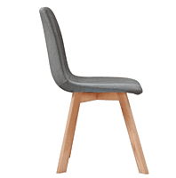 Berlin Grey Upholstered Chair Hire – Padded Wooden Seat 89 cm