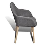 Berlin Grey Padded Lounge Chair Hire – Upholstered Polyester Seat 84 cm
