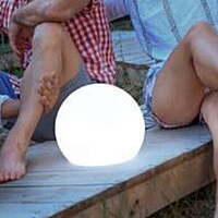 LED sphere hire Berlin – battery-powered illuminated sphere seat