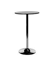 Adjustable Bar Table Hire in Berlin – Black Wood & Chrome Elegance