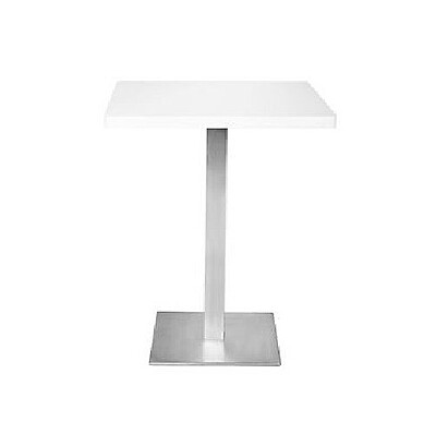 square bistro table hire Berlin – white square bistro table at event