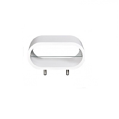 oval lounge table hire Berlin – oval high‑gloss table with glass top in lounge