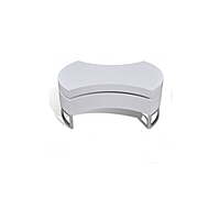 High‑Gloss Coffee Table Hire in Berlin – White Extendable MDF (80 × 35→58 × 32.5 cm)