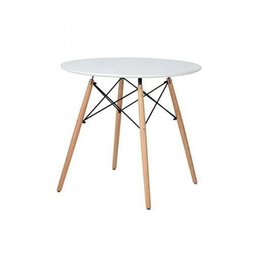 round Scandic table hire Berlin – Scandinavian round table with natural top round Scandic table hire Berlin – Scandinavian round table with natural top