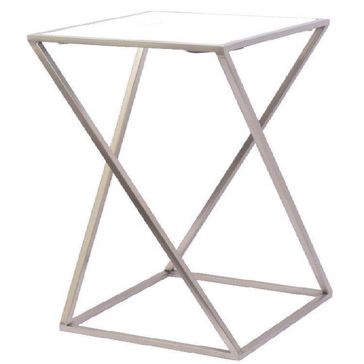 Marble Side Table Hire in Berlin – Chrome Frame, 60.5 cm High Marble Side Table Hire in Berlin – Chrome Frame, 60.5 cm High