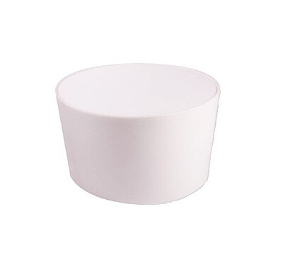 White Acrylic Coffee Table Hire in Berlin – Translucent Round Design, Ø75 cm