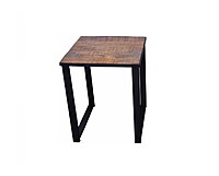 side table set hire Berlin – modern event furniture set, industrial style