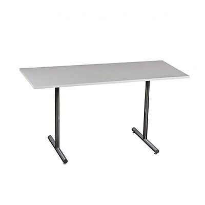Conference Table Hire in Berlin – 140×60 cm Grey Desk for Meetings & Offices