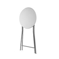 Berlin Standing Table Hire – Aluminium High Table with Wooden Top