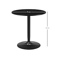 Metal event table rental Berlin base diameter Ø 50 cm close‑up