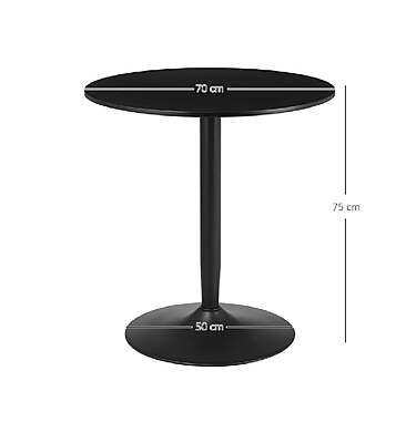 Metal event table rental Berlin base diameter Ø 50 cm close‑up Metal event table rental Berlin base diameter Ø 50 cm close‑up