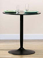 Berlin Black Round Table Hire – Ø 70 × 75 cm Metal Table