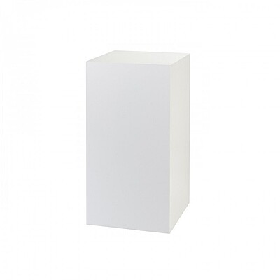 Berlin Display Plinth Hire – White MDF Gallery Pedestal 100 cm x 40cm