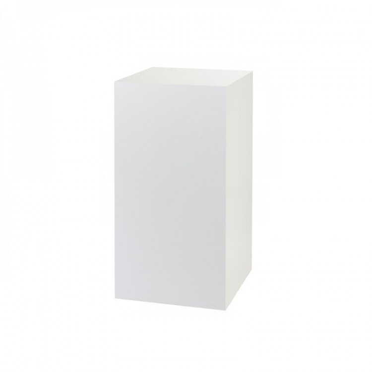 Berlin Display Plinth Hire – White MDF Gallery Pedestal 100 cm x 40cm
