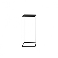 Berlin Flower Display Plinth Hire – Black Floral Pedestal 80 cm