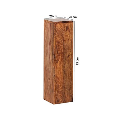 Berlin Wooden Display Plinth Hire – Tall Wood Pedestal 75 cm