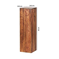 Berlin Wooden Display Plinth Hire – Solid Wood Pedestal 85 cm