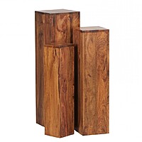 Berlin Wooden Display Plinth Hire – Small Wood Pedestal 65 cm