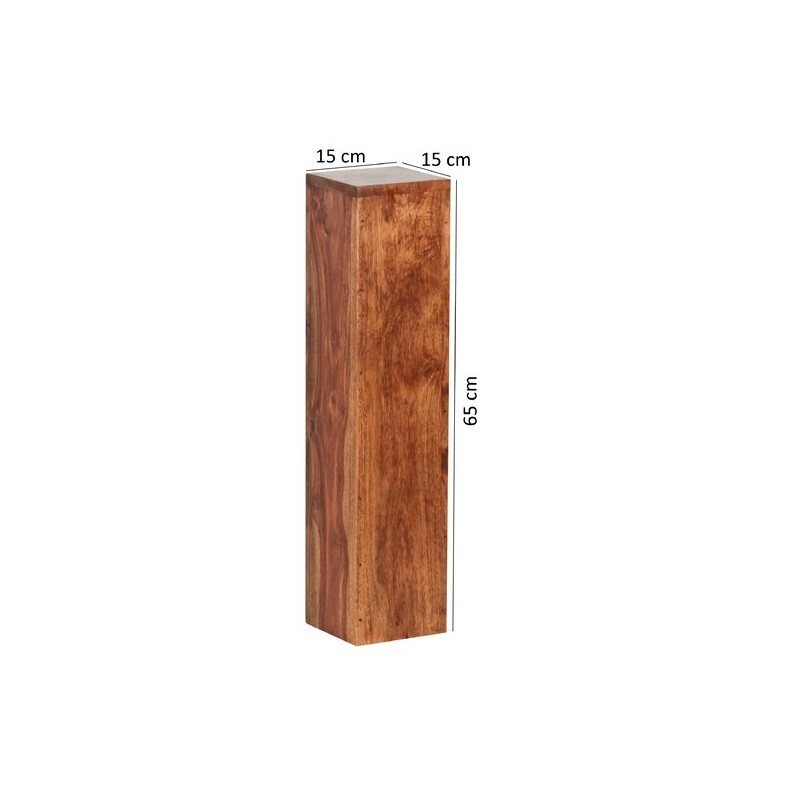 Berlin Wooden Display Plinth Hire – Small Wood Pedestal 65 cm