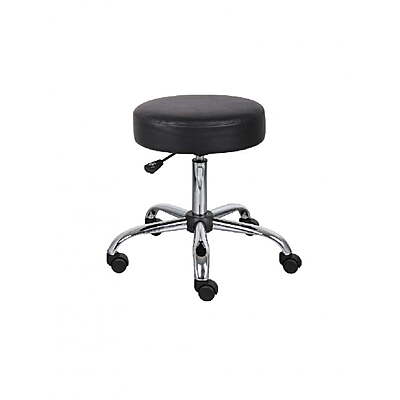 Berlin Office Stool Hire – Rolling Faux Leather Seat 49–61 cm