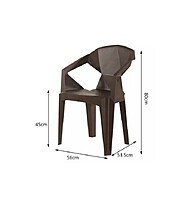 Berlin Plastic Chair Hire – Brown Polypropylene Seat 80 cm