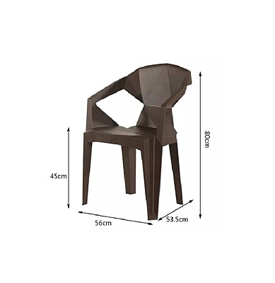 Berlin Plastic Chair Hire – Brown Polypropylene Seat 80 cm