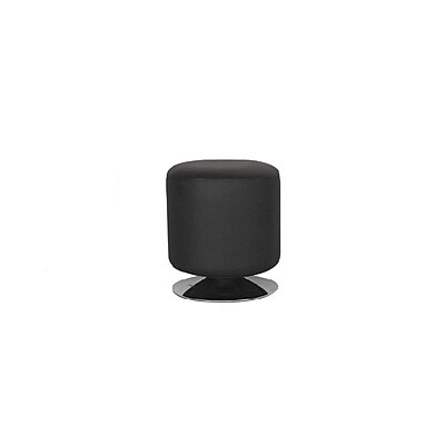 Berlin Faux Leather Stool Hire – Black Seat 45 × 40 cm